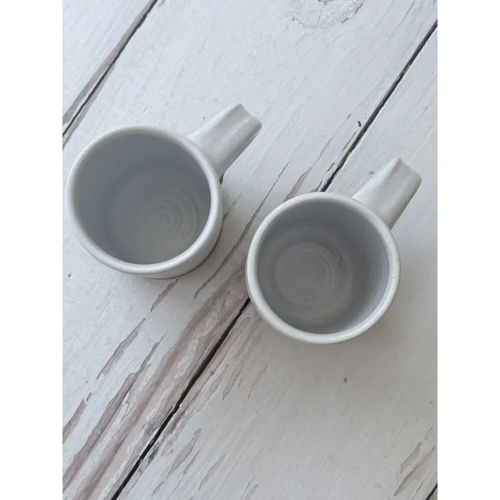 Pottery Handmade 8 oz Stoneware Espresso Mugs Set of 2